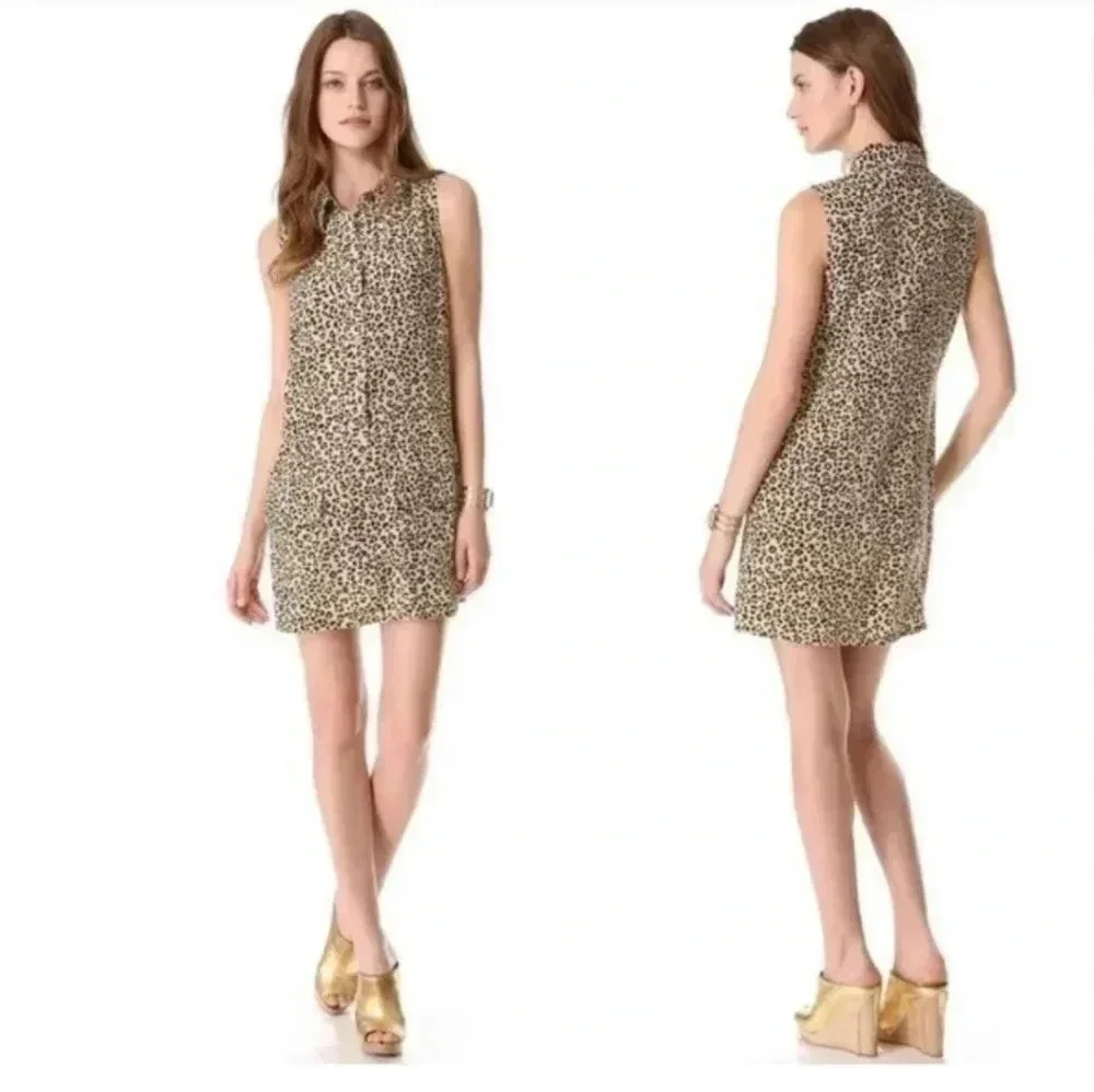 Equipment Femme Silk Lucinda Animal Print Dress(S)